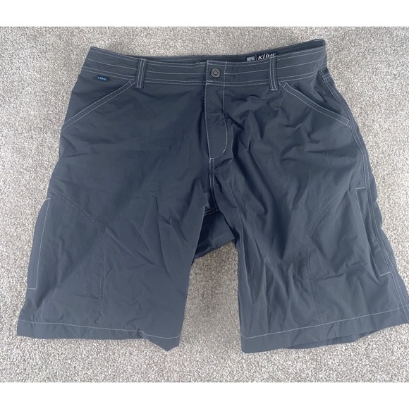 Kuhl Other - Kuhl Born In The Mountains Shorts Gray Nylon/Stretch Mens 40 Cargo Pockets 10"